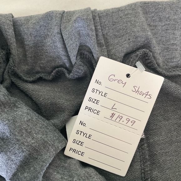 Burgundy Apparel - Grey Athletic Moisture Wicking Shorts - Picture 8 of 8